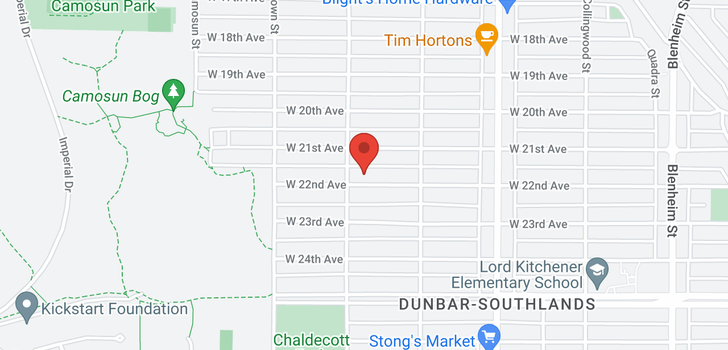 map of 3879 W 22ND AVENUE